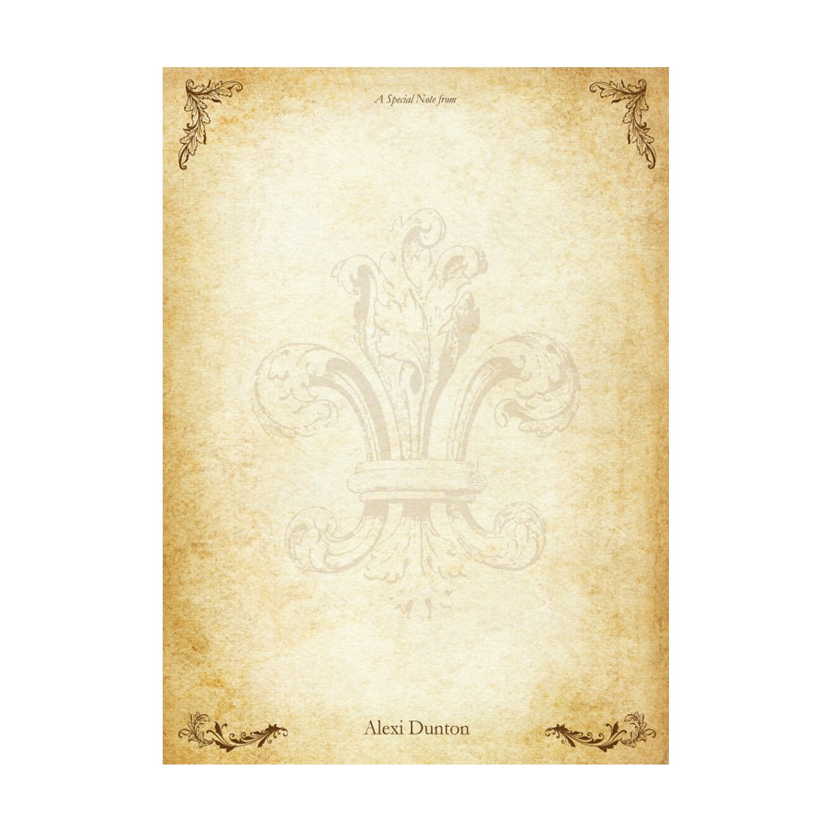 Parchment Stationery Vintage Design Boxed Gift Set -20/10 with Personalization option - Nostalgic Impressions
