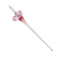 Glass Flower Calligraphy Dip Pen & Ink Set with Pen Rest - Nostalgic Impressions