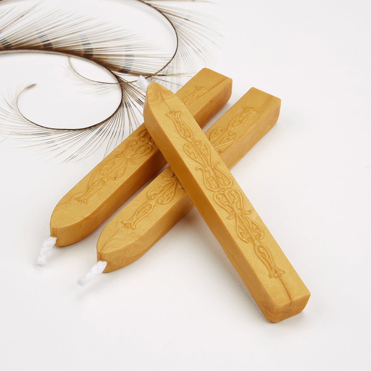 Goldenrod Flexible Premium Sealing Wax-Pack of 3 sticks - Nostalgic Impressions