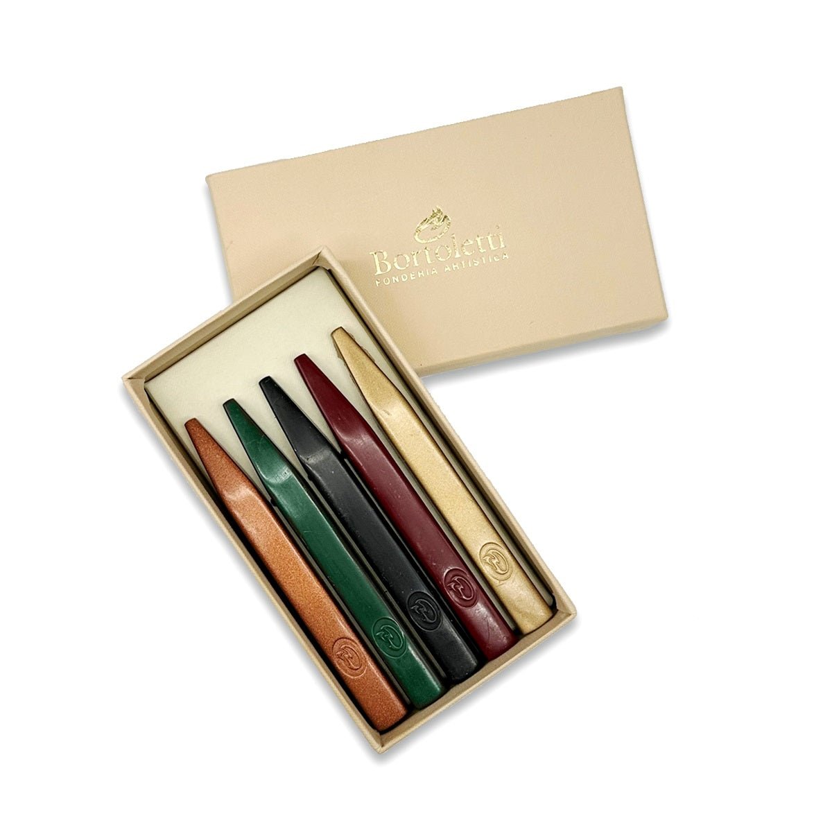 Bortoletti Kings Traditional Sealing Wax-Gothic Assortment Box of 5 Sticks - Nostalgic Impressions