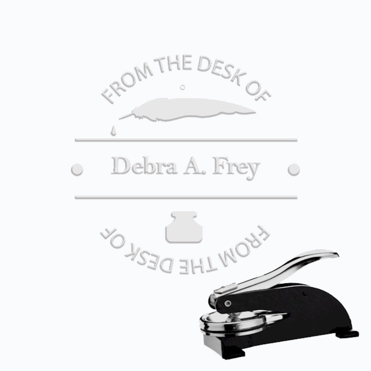 From The Desk Paper Embosser #232 -1.625" imprint - Nostalgic Impressions