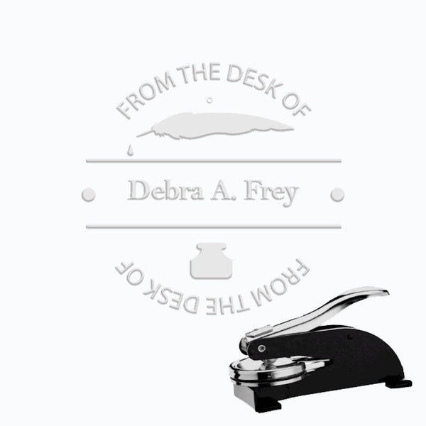 From The Desk Paper Embosser #232 -1.625" imprint - Nostalgic Impressions