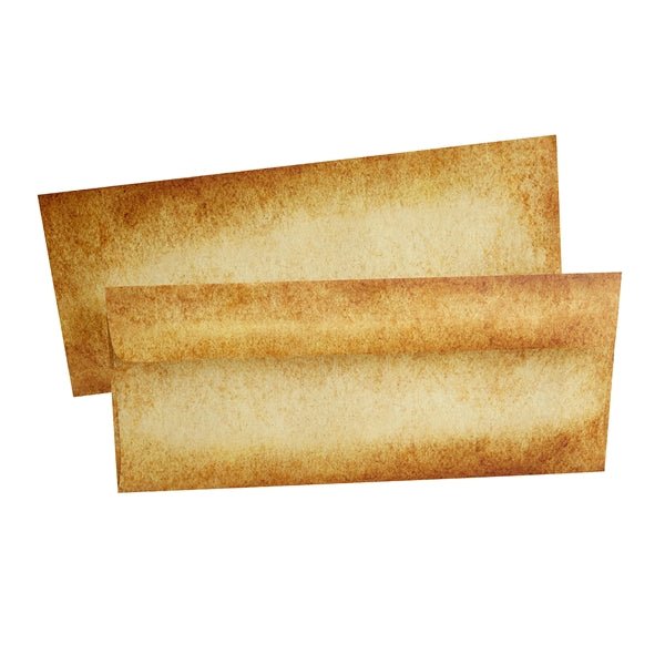 Aged Parchment Envelopes-#10 size-Pack of 10 - Nostalgic Impressions