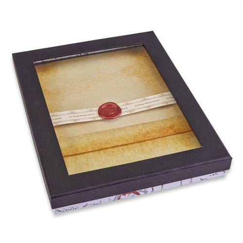 Parchment Stationery Vintage Design Boxed Gift Set -20/10 with Personalization option - Nostalgic Impressions