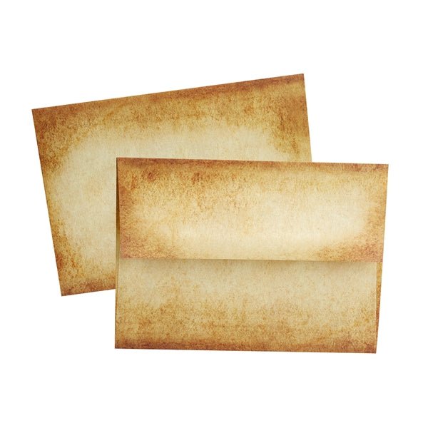 Aged Parchment Envelopes-A6 size-10/Pk - Nostalgic Impressions