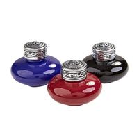Ceramic Inkwells with Silver Metal Screwtop - Nostalgic Impressions