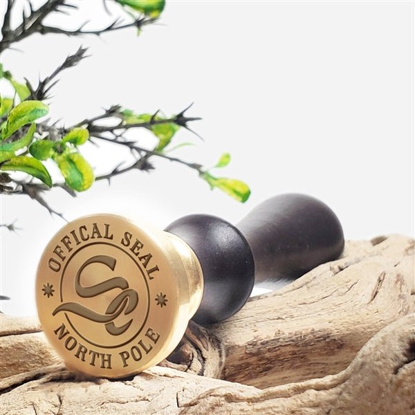 North Pole Seal Wax Seal Stamp with Black Wood Handle #5501CD - Nostalgic Impressions