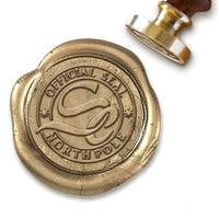 North Pole Seal Wax Seal Stamp with Black Wood Handle #5501CD - Nostalgic Impressions