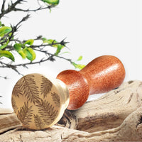 Ferns Wax Seal Stamp with Rosewood Handle - Multiple Design Options - Nostalgic Impressions