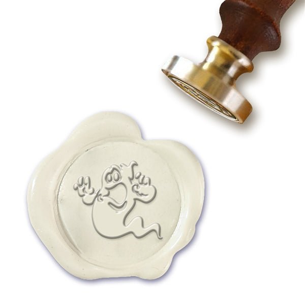 Halloween Ghost Wax Seal Stamp with Rosewood Wood Handle #8675CD - Nostalgic Impressions