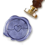 Trailing Heart Wax Seal Stamp - 1" die - Nostalgic Impressions