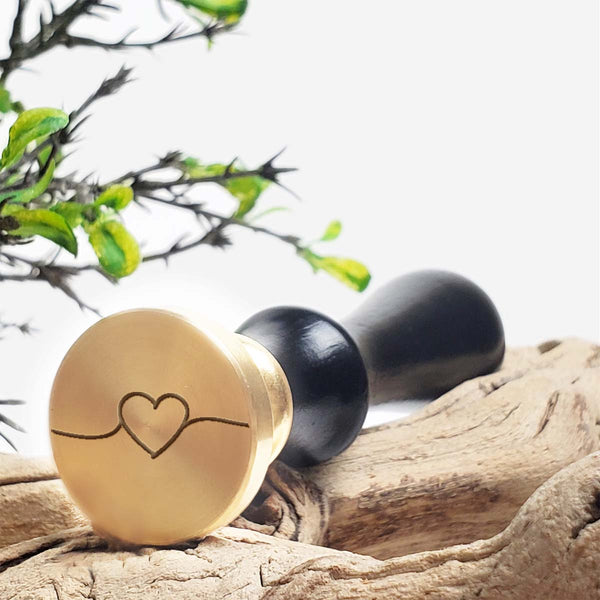 Trailing Heart Wax Seal Stamp with  - 1" die - Nostalgic Impressions