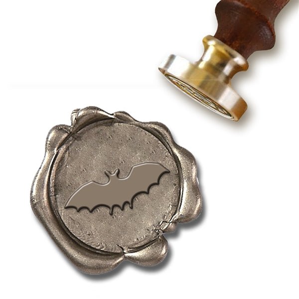 Halloween Bat Wax Seal Stamp with Rosewood Wood Handle #D511CD - Nostalgic Impressions