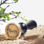 Symphony Wedding Monogram & Date Custom Wax Seal Stamp choice of Handle #8904 - Nostalgic Impressions