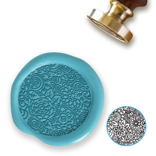 Le Jardin Wedding Wax Seal Stamp with choice of Handle #8015 - Nostalgic Impressions