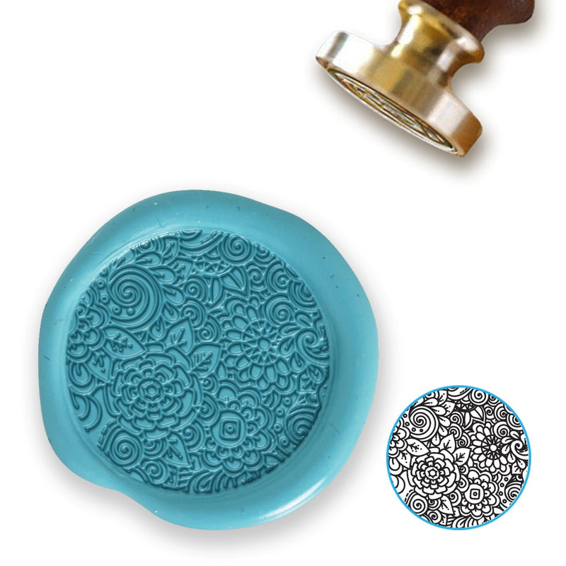 Le Jardin Wedding Wax Seal Stamp with choice of Handle #8015 - Nostalgic Impressions
