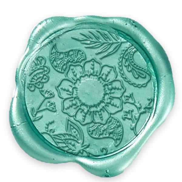 Floralicious Wedding Motif Adhesive Wax Seals #8017 - Nostalgic Impressions