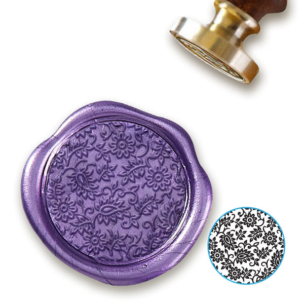 Blossoms Wedding Wax Seal Stamp with choice of Handle #8018 - Nostalgic Impressions