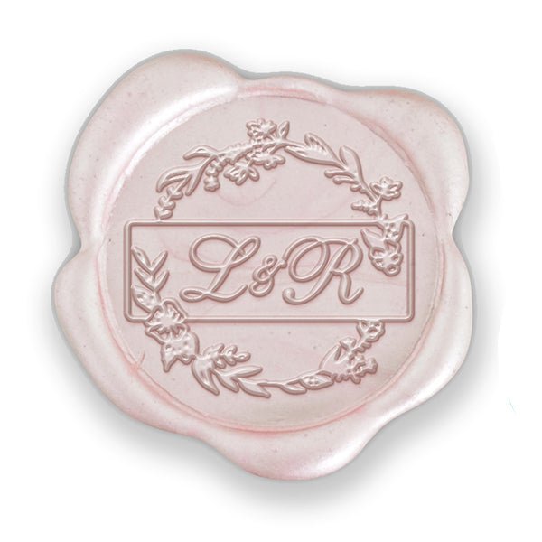 Camilla Wedding Monogram Adhesive Wax Seals Bundle #7012 with stamp - Nostalgic Impressions