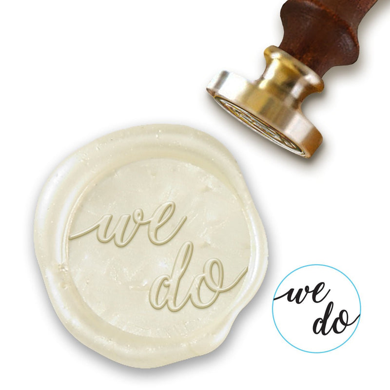 We Do Wedding Wax Seal Stamp with choice of Handle #5070 - Nostalgic Impressions