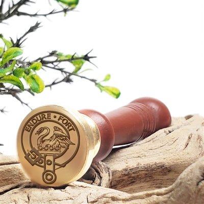 Custom Wax Seal Stamp - Custom Family Crest Wax Seal Stamp with Name, Initial, or Totem - Style 4