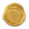 Thanksgiving Turkey Classic Gold Adhesive Symbol Wax Seal Stickers 50PK - Hand Pressed 1 1/4" - Nostalgic Impressions