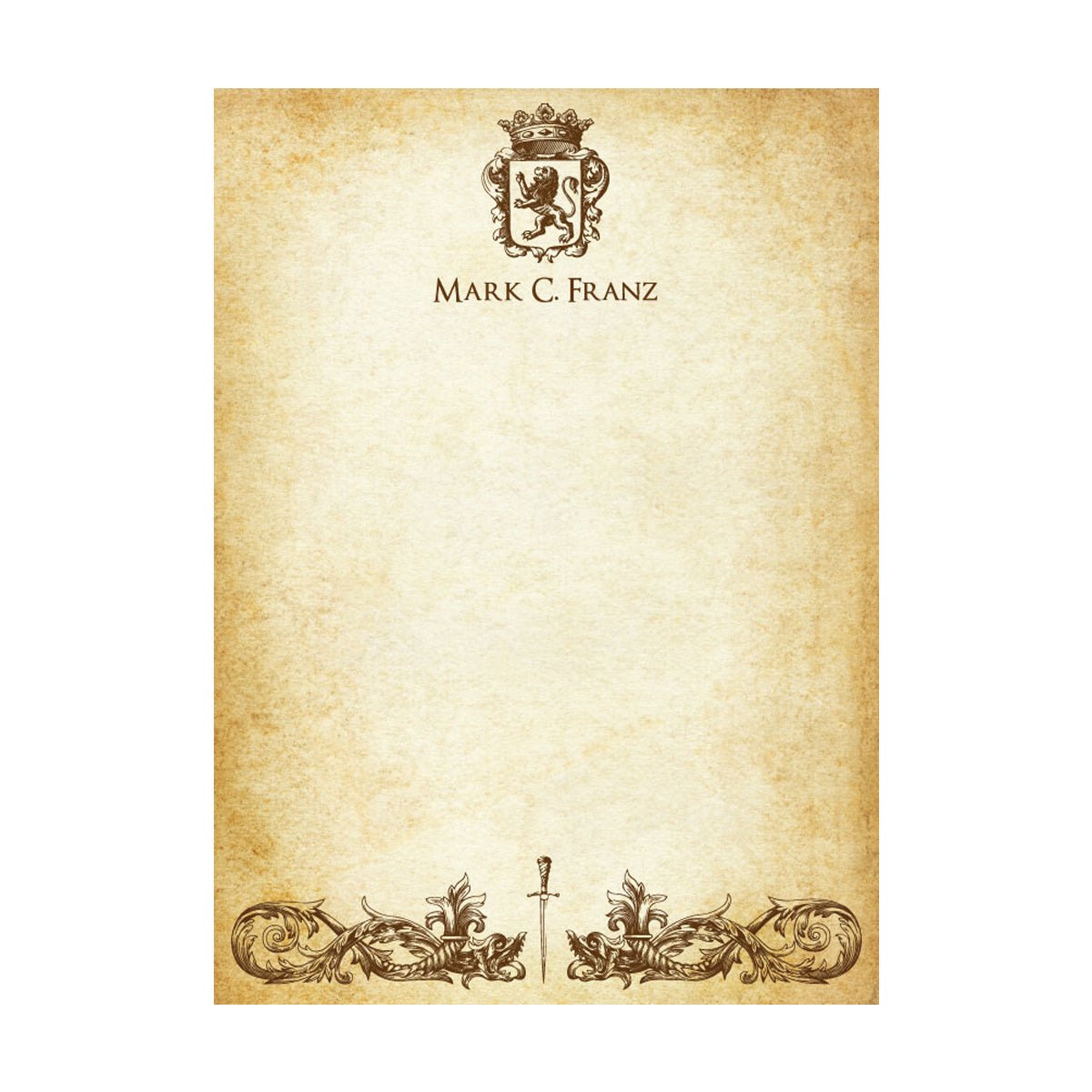 Parchment Stationery Vintage Design Boxed Gift Set -20/10 with Personalization option - Nostalgic Impressions