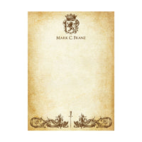 Parchment Stationery Vintage Design Boxed Gift Set -20/10 with Personalization option - Nostalgic Impressions