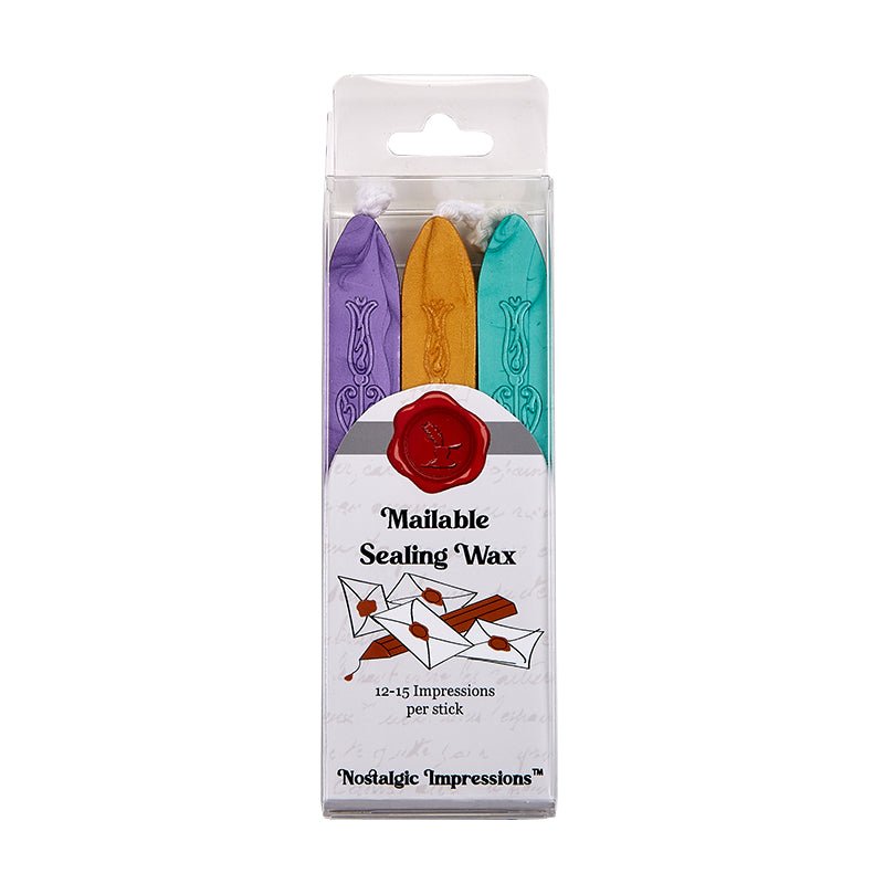 Flexible Letter Sealing Wax - Popular Color Tri-Packs - Nostalgic Impressions