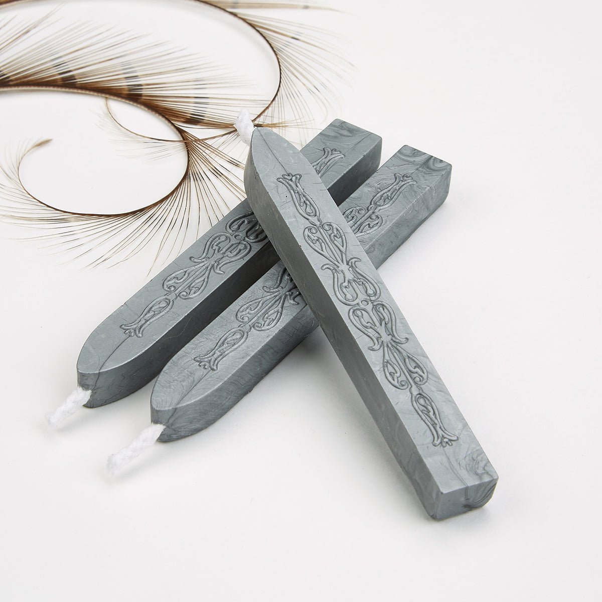 Silver Flexible Premium Sealing Wax-Pack of 3 sticks - Nostalgic Impressions