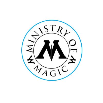 Harry Potter Ministry of Magic Seal Stamp Kit with Brown Wood Handle and Red Gold and Black Sealing Wax