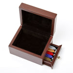 Wax Seal Stamp and Sealing Wax Wood Storage Box with drawer - Nostalgic Impressions