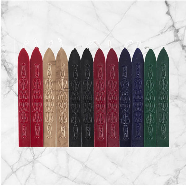 Royal Premium Sealing Wax with wick- 12PK Saver Pack Assortment - Nostalgic Impressions