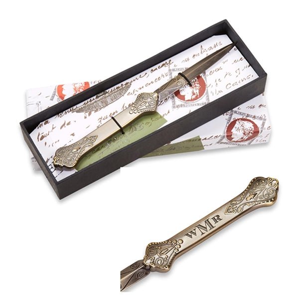 Vintage-style Letter Opener with Classic Metal Detailing - Silver Metal - Nostalgic Impressions