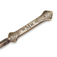 Vintage-style Letter Opener with Classic Metal Detailing - Silver Metal - Nostalgic Impressions