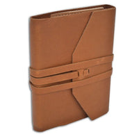 Leather Wrap Journal Italian made- Refillable-Two sizes -128 lined pages - Nostalgic Impressions