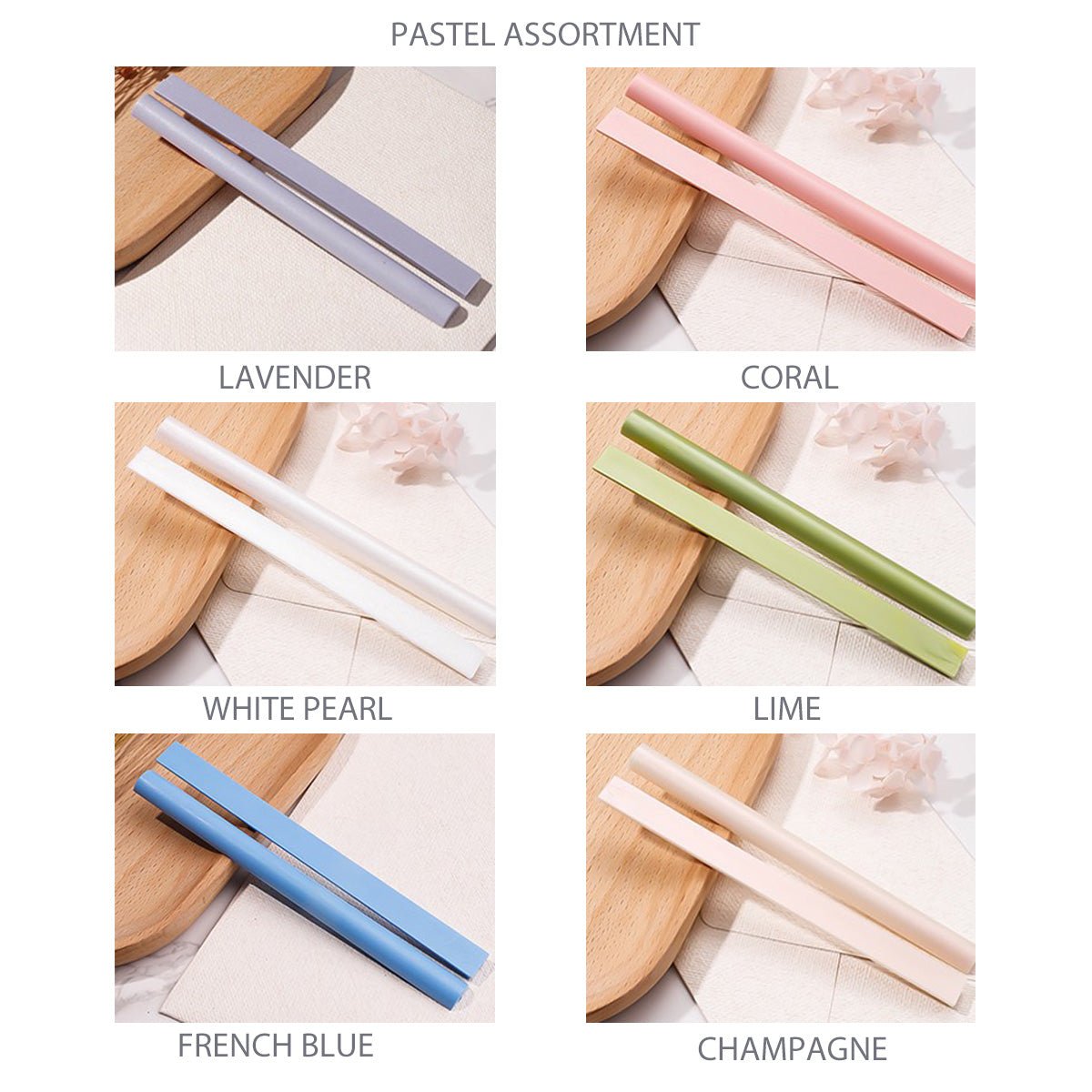 Marbled Premium Glue Gun Sealing Wax Half Sticks - Nostalgic Impressions