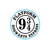 Harry Potter Platform 9 3/4 Seal Stamp Kit with Brown Wood Handle and Red Gold and Black Sealing Wax