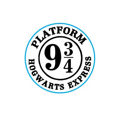 Harry Potter Platform 9 3/4 Seal Stamp Kit with Brown Wood Handle and Red Gold and Black Sealing Wax