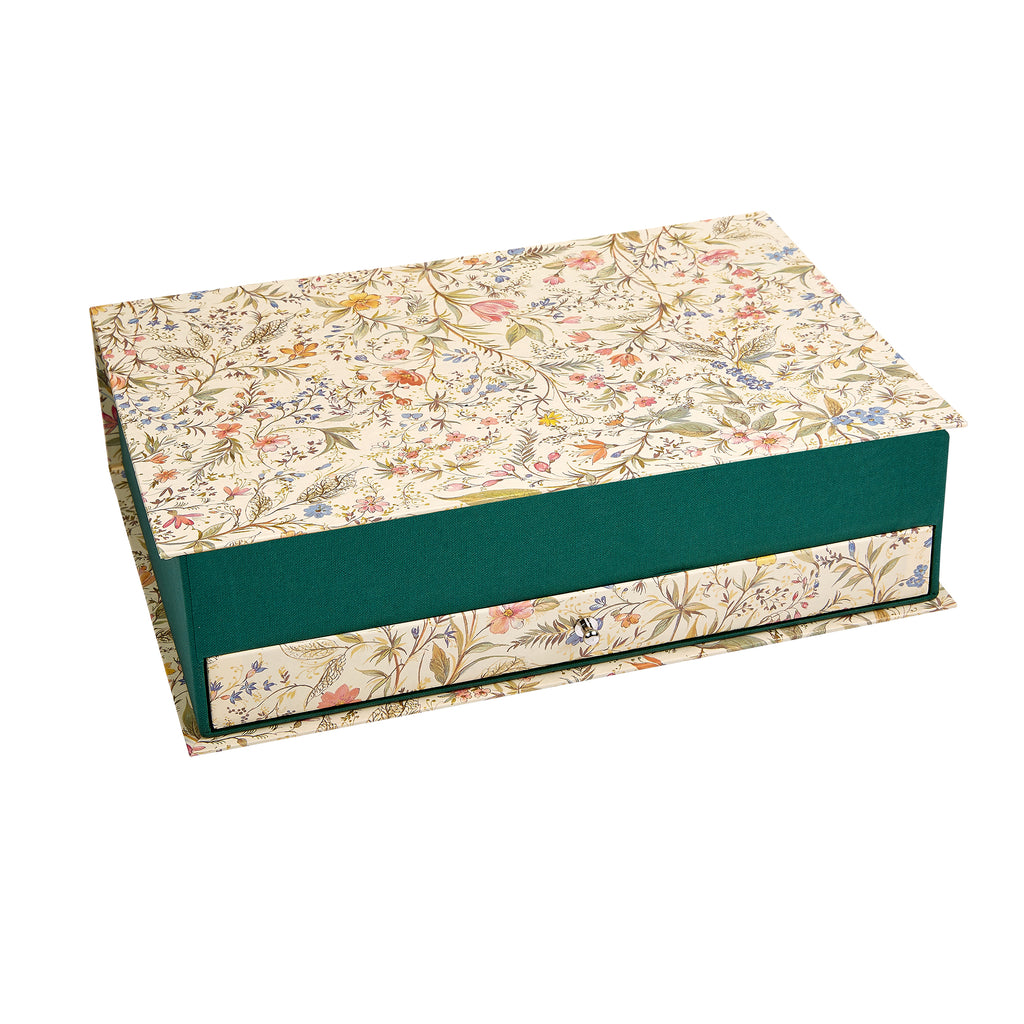 Stationery Box Set in Keepsake Desktop Box Florentine design Made in I –  Nostalgic Impressions