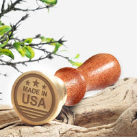 Patriotic USA Wax Seal Stamps with Rosewood Handle - Multiple Design Options - Nostalgic Impressions