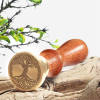 Botanicals Flowers & Trees Wax Seal Stamps with Rosewood Handle - Multiple Design Options - Nostalgic Impressions