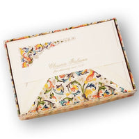 Florentina Notecard Set Made in Italy by Rossi 4.25x6.25" -10/10 - Nostalgic Impressions
