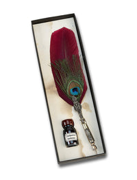 Deluxe Italian Multi-Feather Quill & Ink Set - Nostalgic Impressions