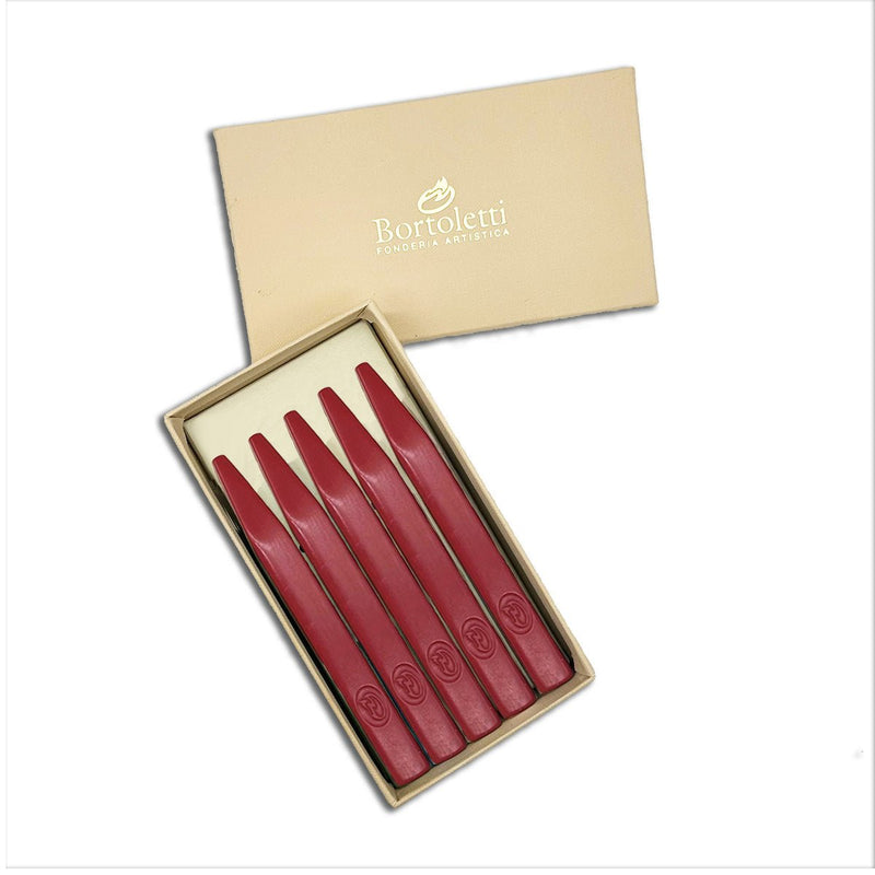 Bortoletti Kings Traditional Scented Sealing Wax Box of 5- Red- Nostalgic Impressions