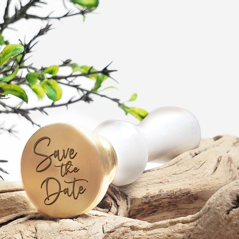 Save The Date Wedding Wax Seal Stamp with choice of Handle #5069 - Nostalgic Impressions