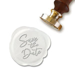 Save The Date Wedding Wax Seal Stamp with choice of Handle #5069 - Nostalgic Impressions
