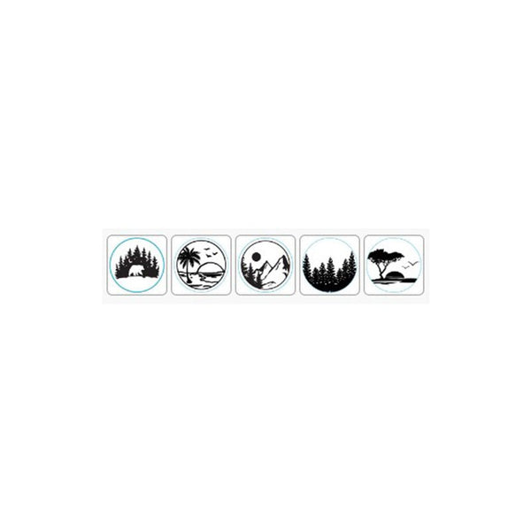Landscapes Wax Seal Stamps with Rosewood Handle - Multiple Design Options - Nostalgic Impressions