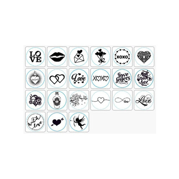 Hearts Love & Romance Wax Seal Stamps with Rosewood Handle - Multiple Design Options - Nostalgic Impressions