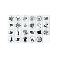 Patriotic USA Wax Seal Stamps with Rosewood Handle - Multiple Design Options - Nostalgic Impressions